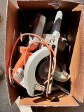 (4) BOXS OF MISCELLANEOUS POWER TOOLS