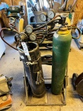 OXYACETYLENE CUTTING TORCH ON CART