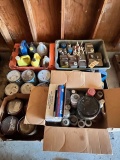 LOT OF CHEMICALS - PAINTS - STAINS