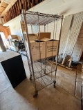 ROLLING CART WITH (4) BOXES OF CHINA