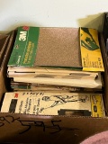BOX OF SANDPAPER SHEETS