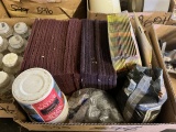 LOT OF SCOTCH-BRITE PADS AND SANDPAPER