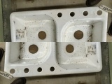 DUAL BASIN CAST IRON SINK