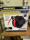 CENTRAL PNEUMATIC RETRACTABLE HOSE REEL