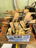 BOX OF WOOD WORKING CLAMPS