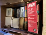 BOX OF VARIOUS BRAD NAILS (SENCO AND OTHER BRANDS)
