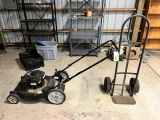 GAS POWERED LAWN MOWER AND HAND TRUCK