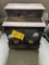 “Sweet Home Stove Works” double door wood-burning stove.