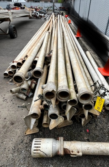 Large lot of 4 inch irrigation pipe