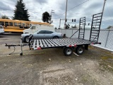 Tandem axle deck over trailer.