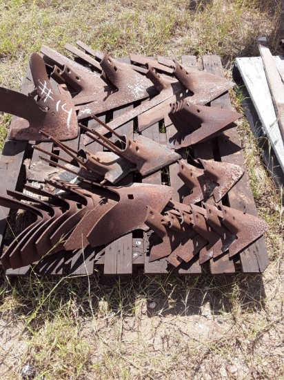 Pallet with Cultivator Sweeps