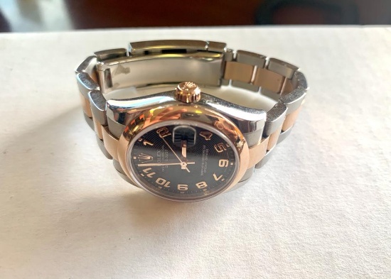 Rolex Midsize Rose Gold Two Tone 18K