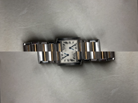 LADIES TWO TONE CARTIER WATCH