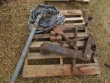 Pallet with Gauge Wheels, Hose