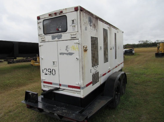 Cat 125KW 3PH Portable Generator with Trailer Enclosure