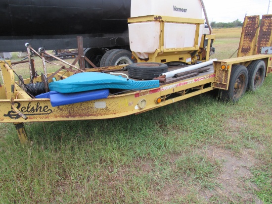 2010 Belshe 16' Pintle Hitch Trailer with Vermeer MX125 Water Pump