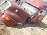 Semi Cab with Front Hood (Maroon)