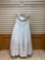 P.C 4126 White Rose Dress, Size 10