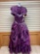 Mori Lee 88032 Vine Plum Dress, Size 10