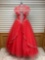 Mori Lee 88088 Stiletto Red Dress, Size 10