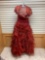 P.C Mary's 4Q678 Dark Red Dress, Size 10