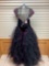 Mori Lee 87049 Black Hot Pink Dress, Size 10