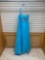 Poly USA 6950 Turquoise Dress, Size 2XL
