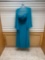Modern Maids M-2025 Teal Blue Dress, Size 18