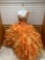 Davinci Orange Dress, Size 12