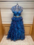 P.C. Mary 4090 Ocean Dress, Size 10