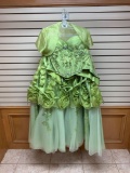 ? 8Q121 Apple Green Dress, Size 10