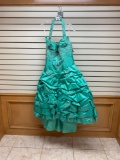 Mary's 4Q423 Jade Dress, Size 12
