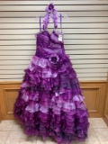 Mori Lee 8769 Purple Dress, Size 12