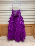 Mori Lee 87094 Grape Dress, Size 12