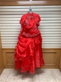 P.C Mary's 4Q712 Red Dress, Size ?
