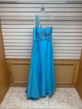Poly USA 6950 Turquoise Dress, Size 2XL