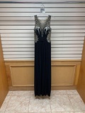 Poly USA 7082 Black Dress, Size M