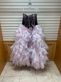 Da Vinci Black/Pink Dress, Size 12