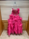 Da Vinci 80062 Lipstick Pink Dress, Size 10