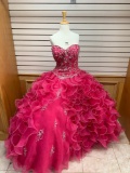 Royal Ball Pink Dress, Size 14