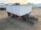 dump trailer frame with hydrolic box