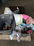 Lot of baby clothes and miscellaneous, 3 Boxes