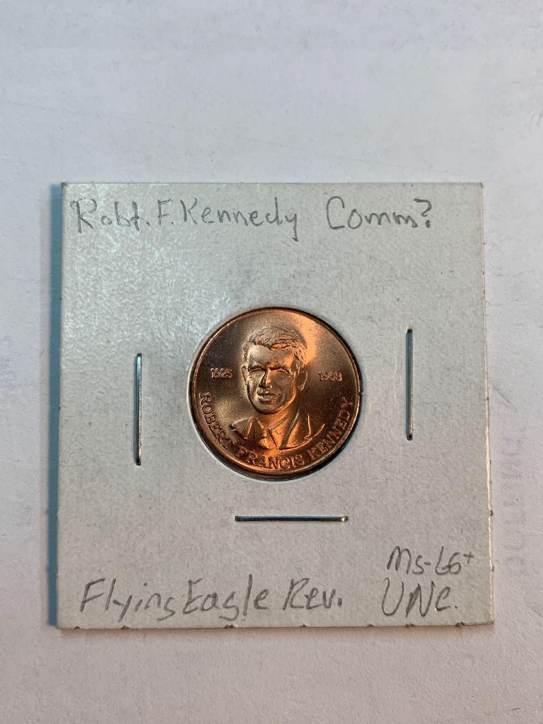 Petite médaille-Robert Francis Kennedy 1925-1968/Flying Eagle Cent - OBM03 