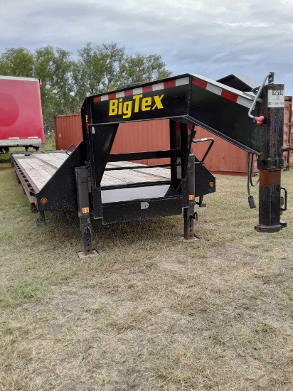 2019 Bigtex 25GN-HD Gooseneck Tandem Dual Axle Flatbed Trailer