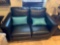 black love seat sofa