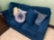 3 Person Blue Sofa