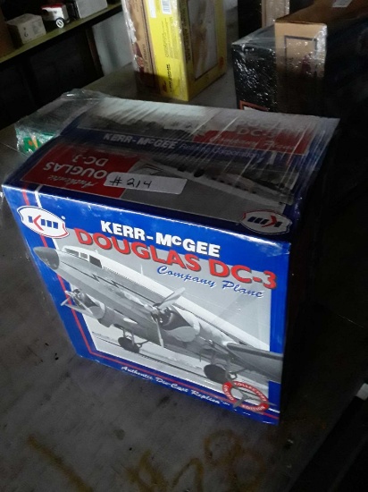 2 Kerr McGee Douglas DC3 Die Cast Bank Planes