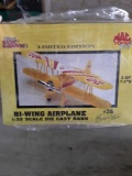 1929 Air Express & Bi Wing Die Cast Bank Planes