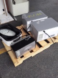 (2) Sharp Microwave, Wall Clock, Black & Decker Oven Warmer
