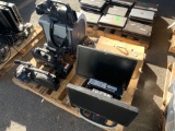 Pallet with computers and commercial camcorders, (2 CPU's & 3 Camcorders)